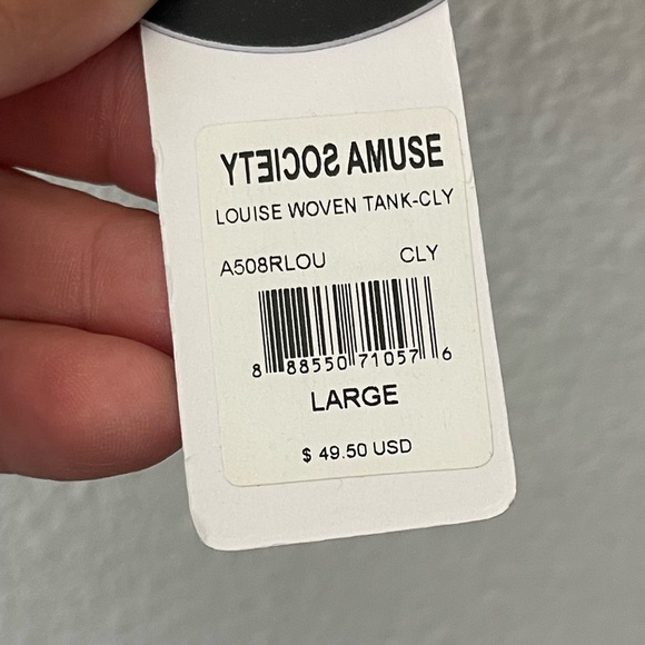 AMUSE SOCIETY REVOLVE Louise Woven Tank in Baked Clay - Picture 11 of 14